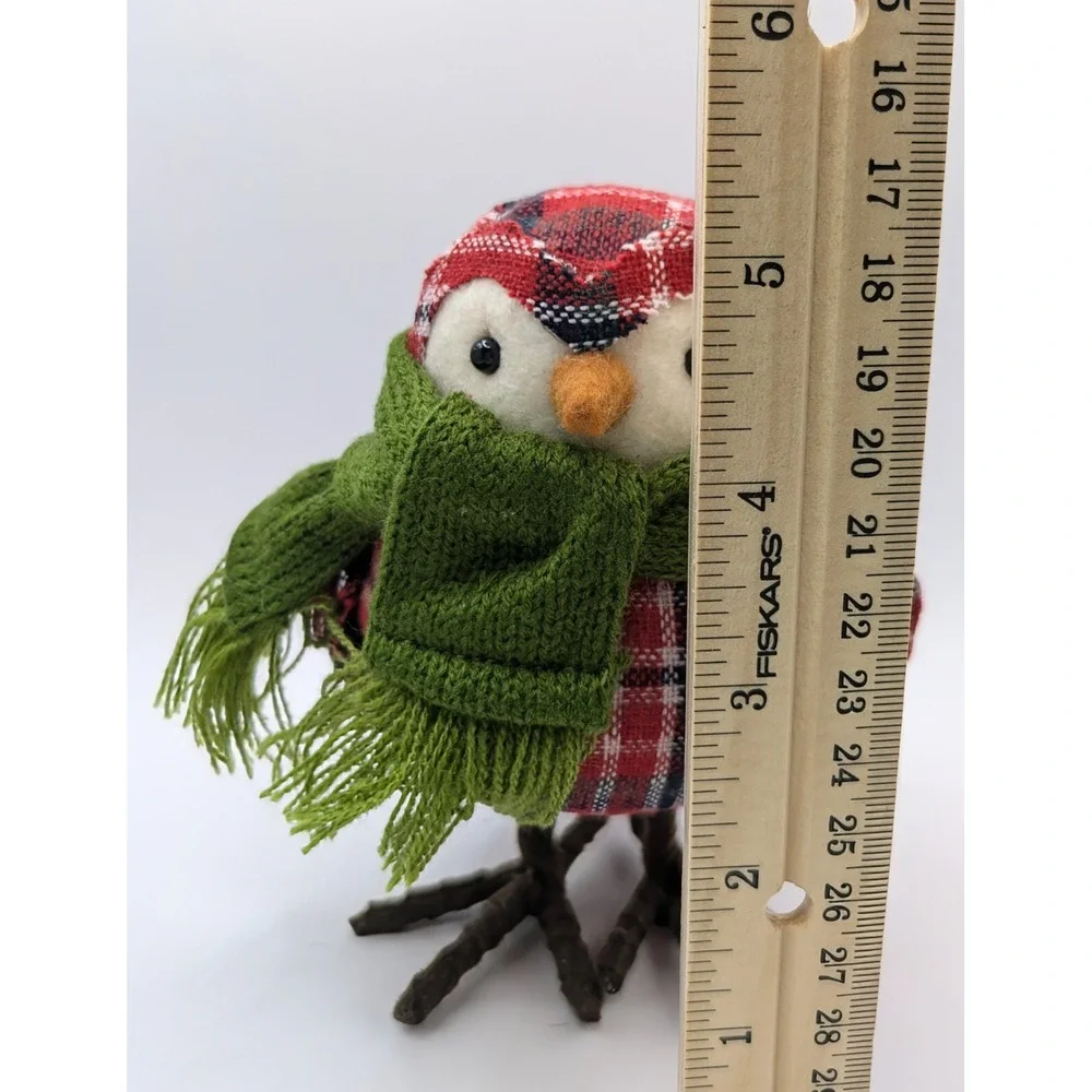 Target Wondershop Bird 2013 Featherly Friends Christmas Red Plaid Green Scarf‎